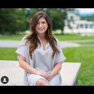 American Apparel dress light blue gray M/L ML